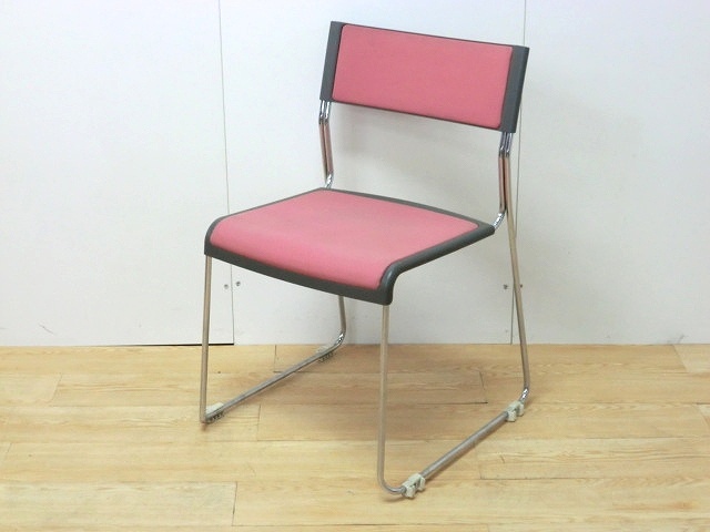 スタッキングチェア レッド 70331